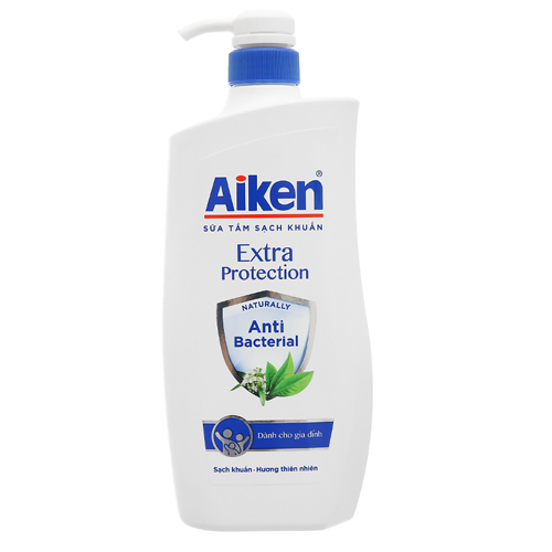 AIKEN Sữa tắm sạch khuẩn EXTRA PROTECTION 850g